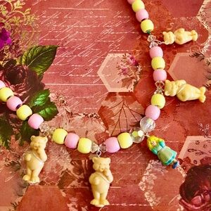 My Little Fairy Tales Goldilocks and The 3 Bears + One Pendant Beaded Necklace